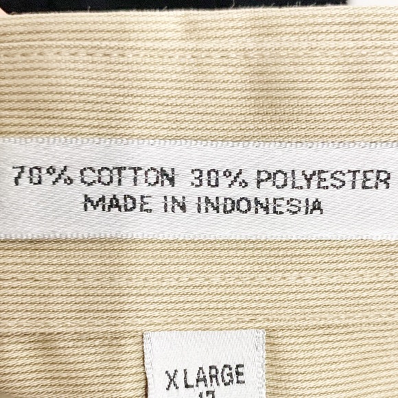 Geoffrey Beene Button Front Point Collar Dress Shirt Button Cuffs Shirt Tail Hem - Picture 7 of 9